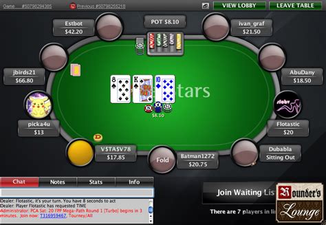 poker star online tournament